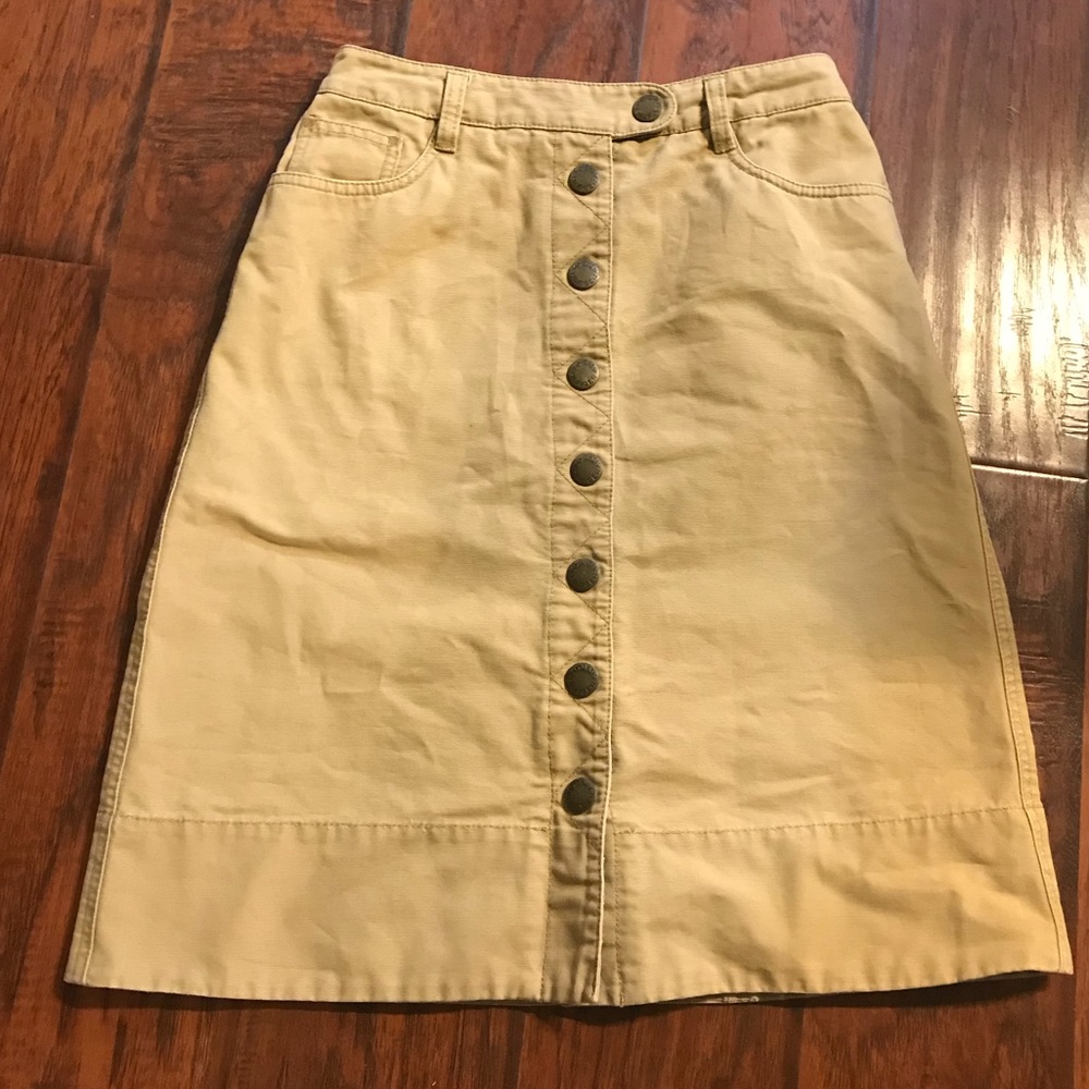 Khaki denim Tommy Hilfiger Skirt